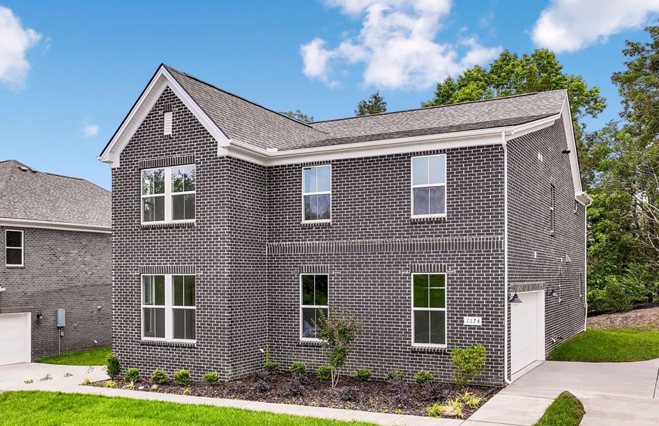 Front exterior of a new home in Devonshire, Mount Juliet, TN, highlighting curb appeal (Image 27).