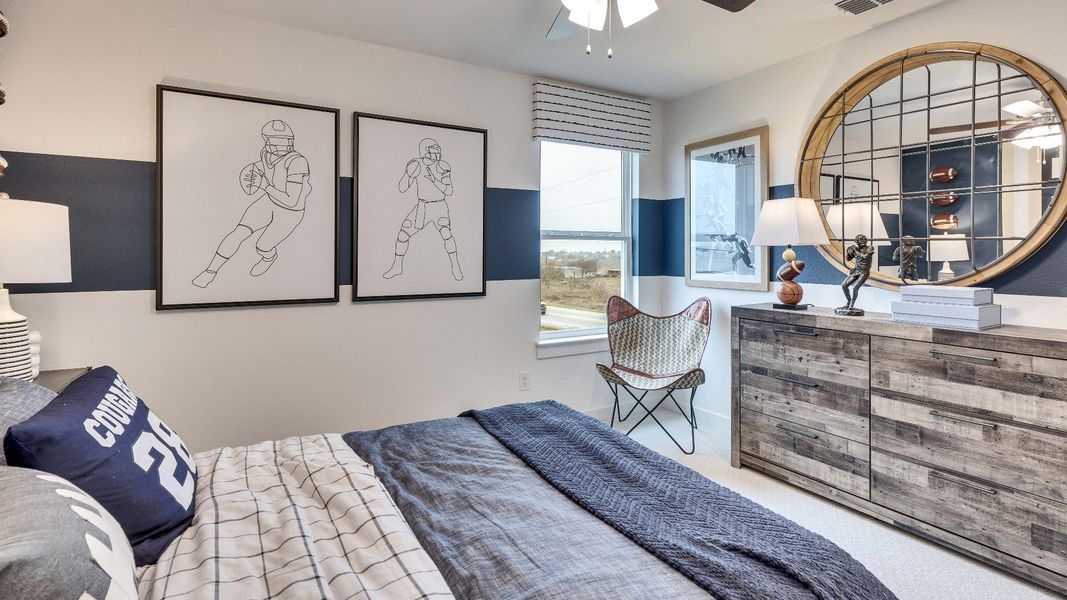 Representative furnished interior of a home built from the Meyerson by DRB Homes in Hunters Glen, Jarrell (Image 55).