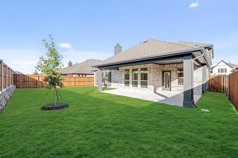 Exterior details and patio area of a home in Bear Creek Classic 60, Lavon (Image 22). Exterior details and patio area of a home in Bear Creek Classic 60, Lavon (Image 22).