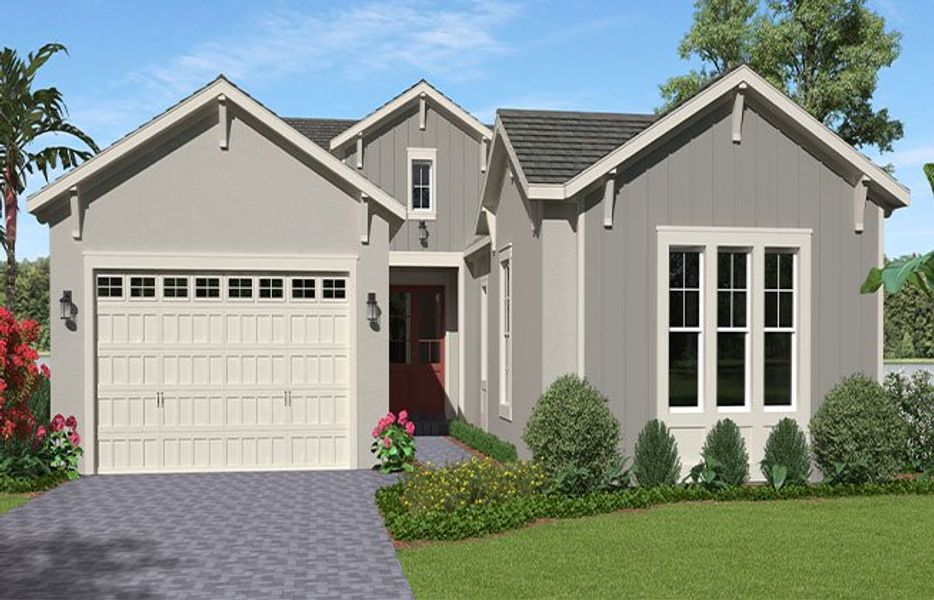 Representative exterior photo of a completed home built from the Woodlark Grand by Minto Communities in Westlake, Loxahatchee, FL (Image 4). Representative exterior photo of a completed home built from the Woodlark Grand by Minto Communities in Westlake, Loxahatchee, FL (Image 4).