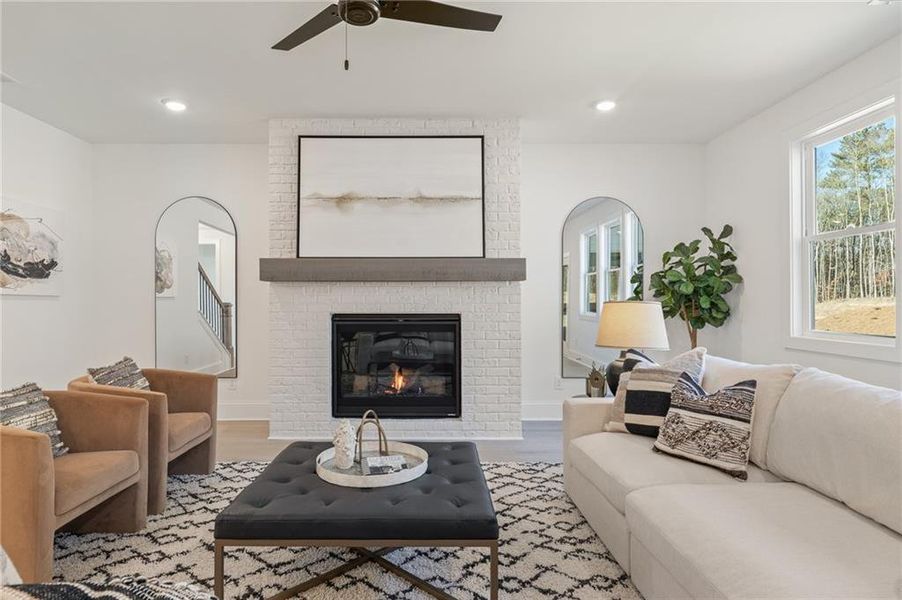 Furnished interior view inside a new home in Autumn Brook, Canton (Image 29).