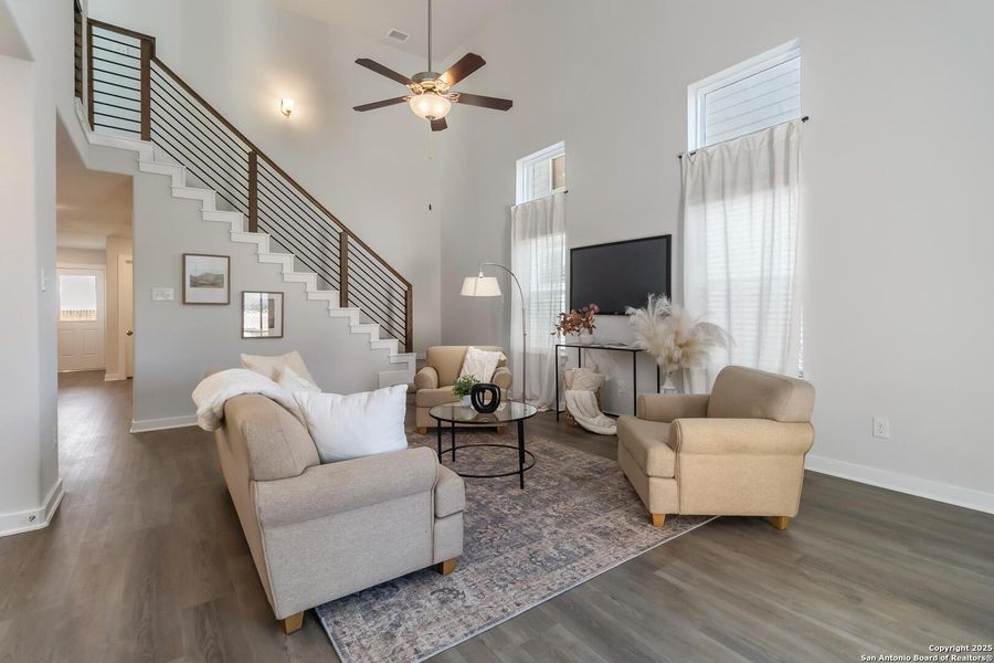 Furnished interior view inside a new home in Katzer Ranch, Converse (Image 13). Furnished interior view inside a new home in Katzer Ranch, Converse (Image 13).