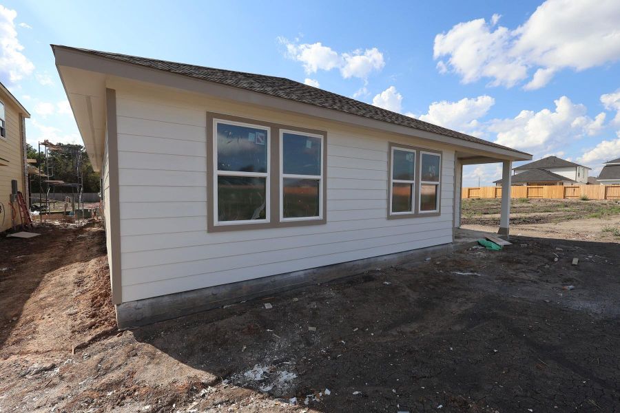 Backyard with covered patio - still under construction! Backyard with covered patio - still under construction!