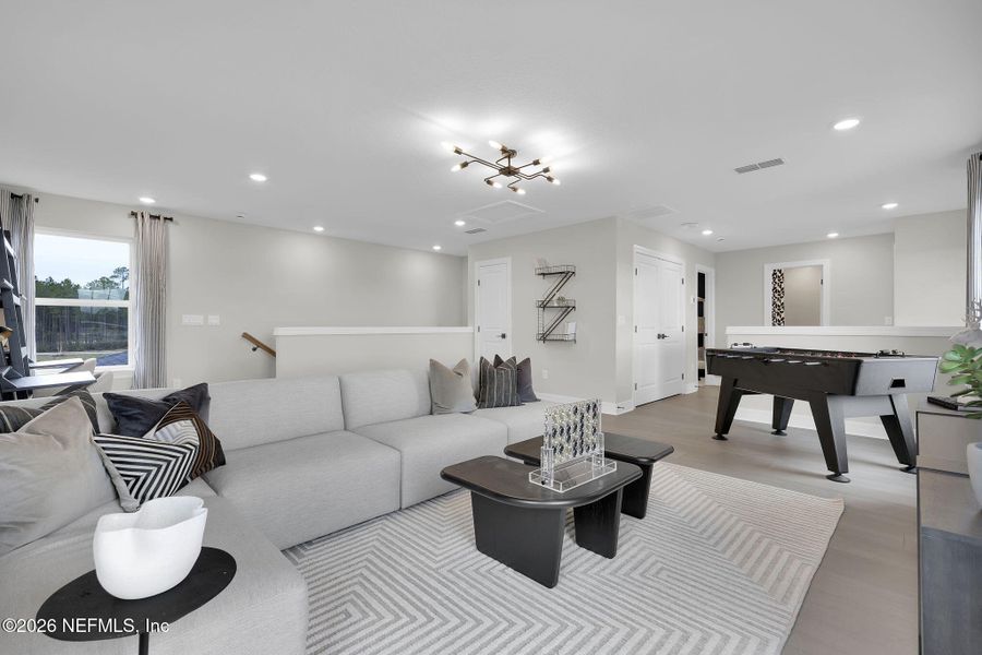 Furnished interior view inside a new home in Westerly Park at Wildlight, Yulee (Image 14).