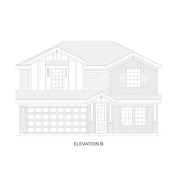 Representative rendering of the exterior for the Reagan Select F by First Texas Homes (Image 4).