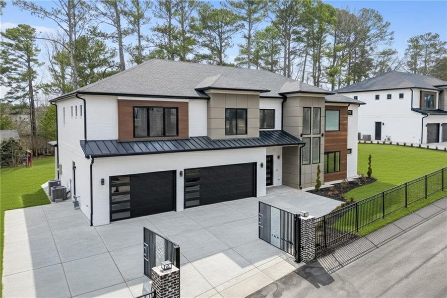 Front exterior of a new home in , Lawrenceville, GA, highlighting curb appeal (Image 27).