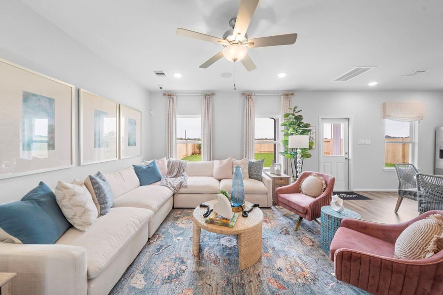 Furnished interior view inside a new home in Hill and Dale Ranch, Splendora (Image 34). Furnished interior view inside a new home in Hill and Dale Ranch, Splendora (Image 34).