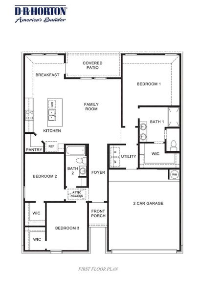 2D floor plan layout of this home in Watermark, Alvin, TX (Image 3). 2D floor plan layout of this home in Watermark, Alvin, TX (Image 3).