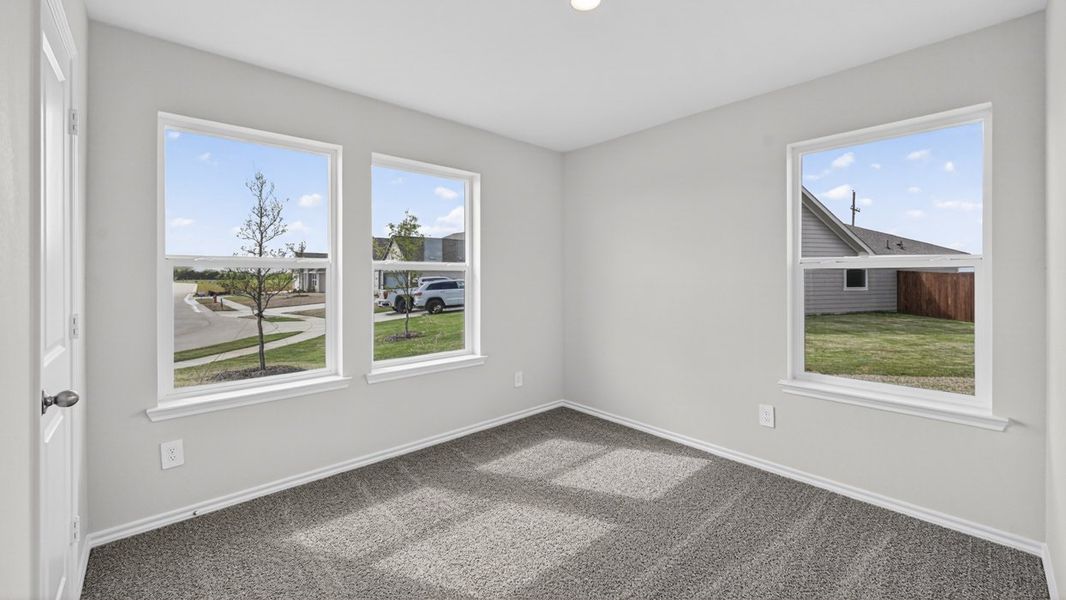 Representative unfurnished interior of a home built from the Fiedor by D.R. Horton in Windrose, Pilot Point (Image 15). Representative unfurnished interior of a home built from the Fiedor by D.R. Horton in Windrose, Pilot Point (Image 15).