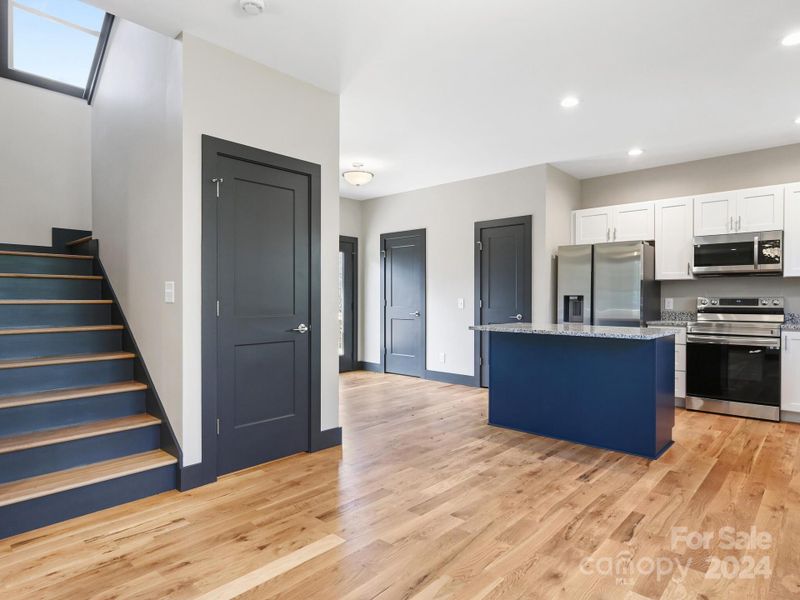 Open Concept Kitchen and Dining Area