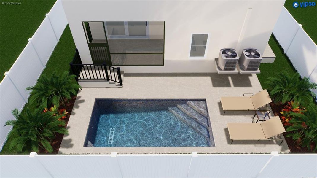 Exterior details and patio area of a home in , Tampa (Image 3).