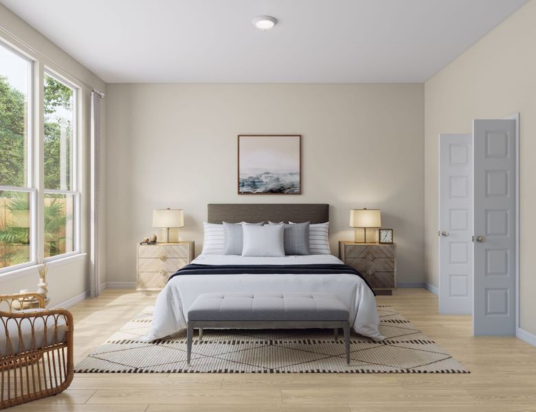 Representative furnished interior of a home built from the Tanager by Tri Pointe Homes in Oakhill Reserve, Tomball (Image 9).