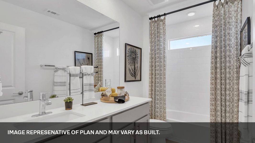 Furnished interior view inside a new home in Valverde, Bastrop (Image 22).