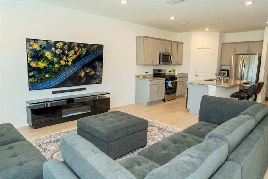 Furnished interior view inside a new home in Bar W Ranch, Leander (Image 6).