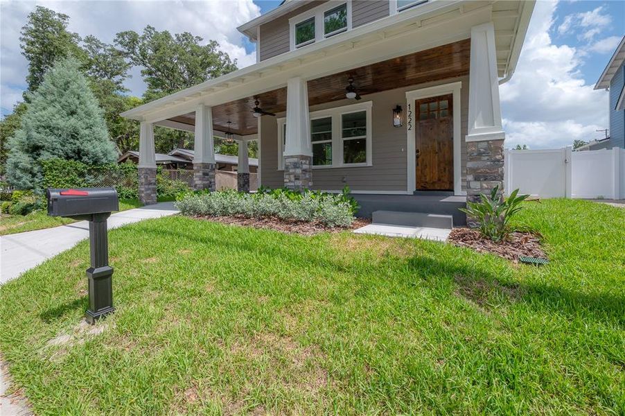 Exterior details and patio area of a home in , Tampa (Image 34). Exterior details and patio area of a home in , Tampa (Image 34).