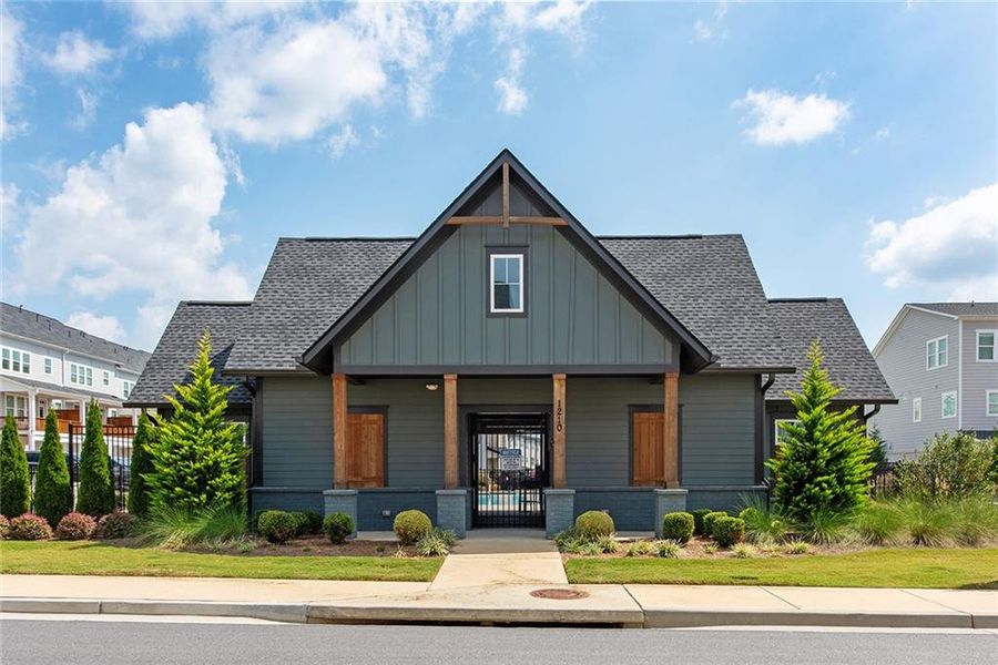 Front exterior of a new home in , Cumming, GA, highlighting curb appeal (Image 2). Front exterior of a new home in , Cumming, GA, highlighting curb appeal (Image 2).