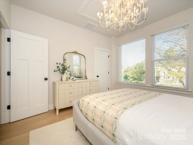 Walk-in closet, attic pull down access.