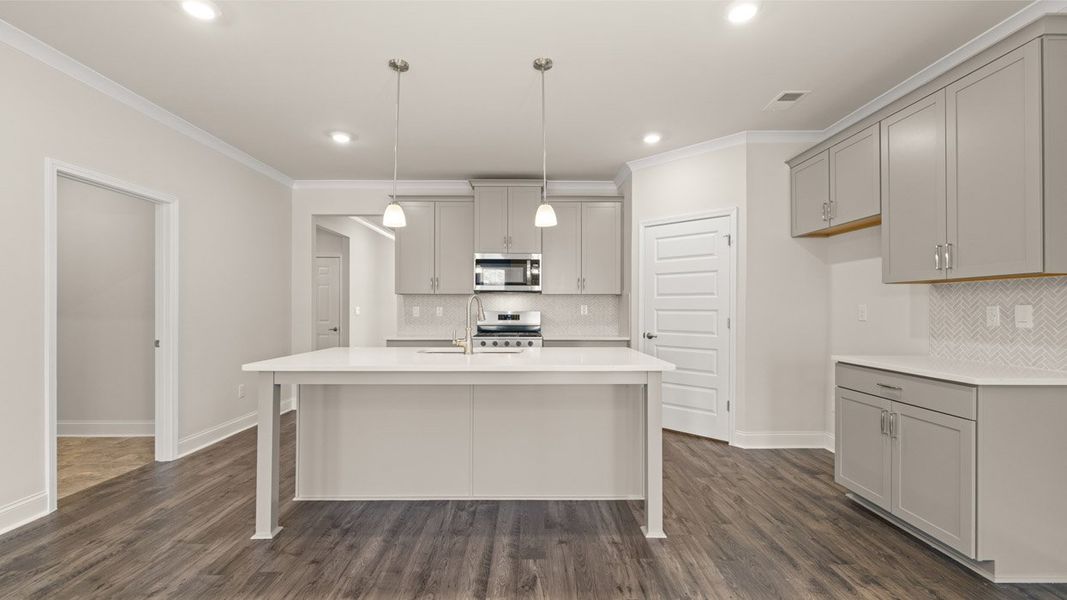 Furnished interior view inside a new home in Oak Ridge Meadows - Active Adult, Locust Grove (Image 6).
