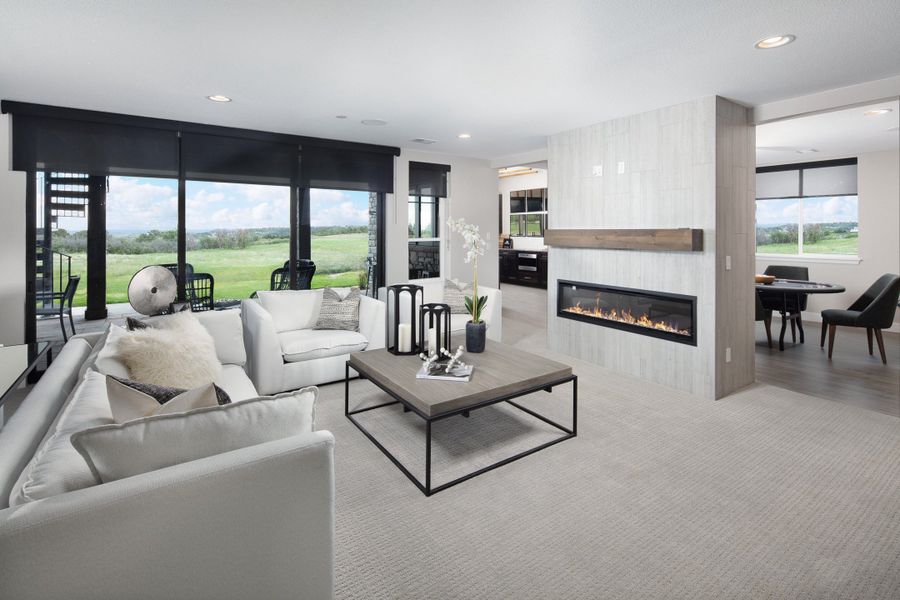 Representative furnished interior of a home built from the Residence 1 by Trumark Homes in The Summit at Castle Pines, Castle Pines (Image 29).