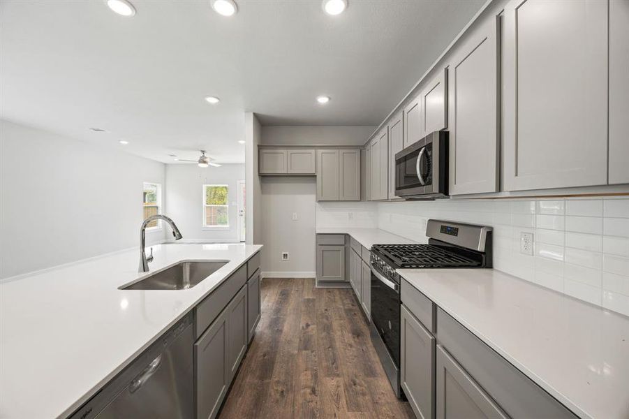 Furnished interior view inside a new home in Ambergrove, Royse City (Image 3). Furnished interior view inside a new home in Ambergrove, Royse City (Image 3).