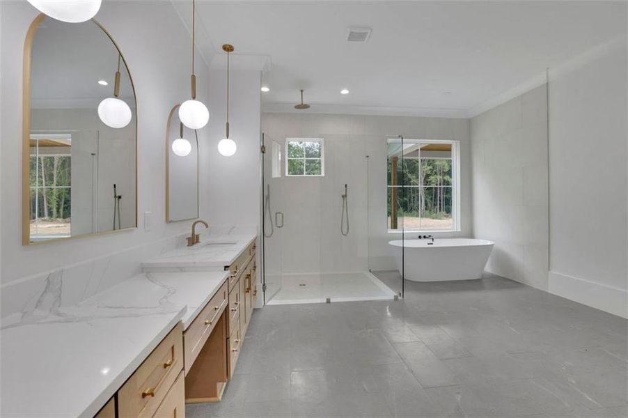 Furnished interior view inside a new home in , Bethlehem (Image 35).