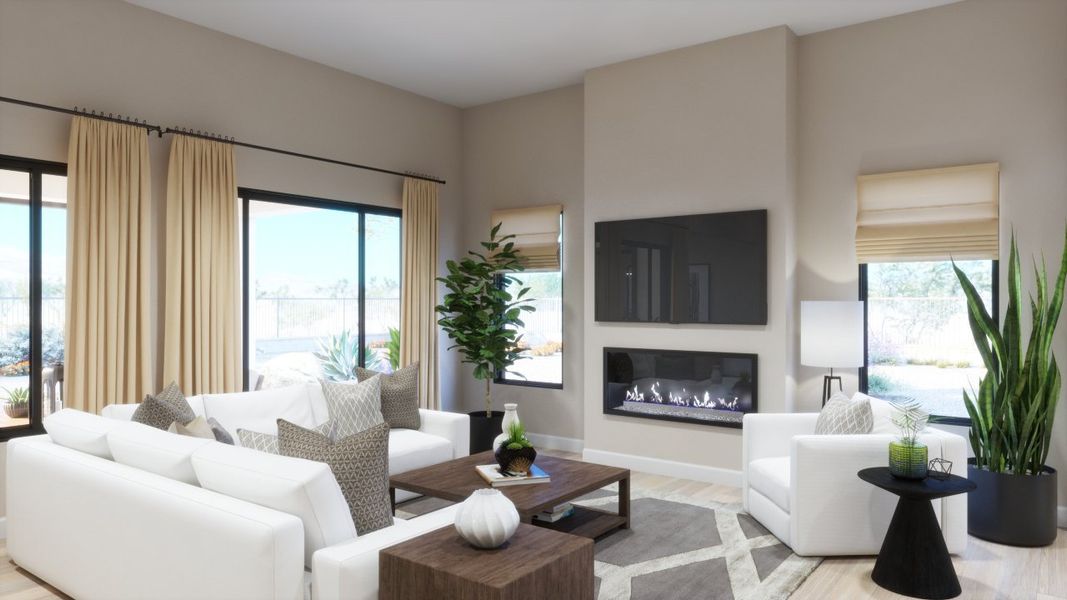 Furnished interior view inside a new home in Estates at Kings Ranch, Gold Canyon (Image 7).