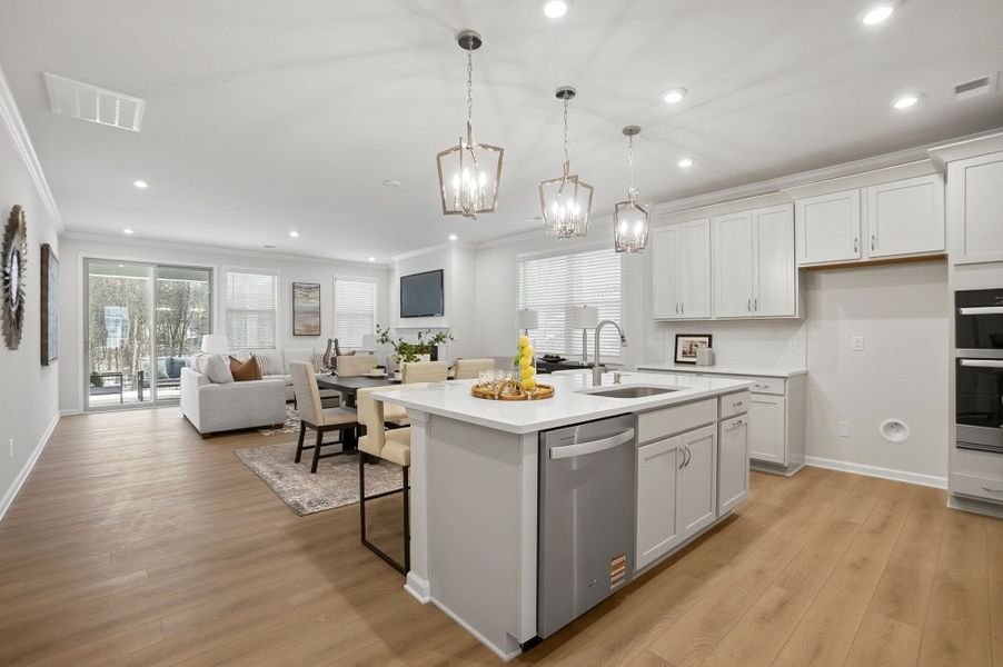 Furnished interior view inside a new home in Roseshire Chase, Huntersville (Image 9).