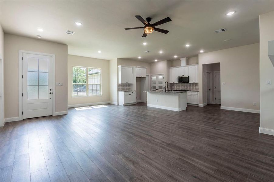 Open concept living room