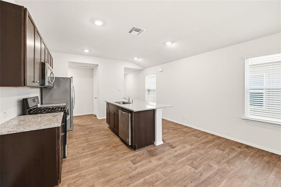Furnished interior view inside a new home in , Converse (Image 7).