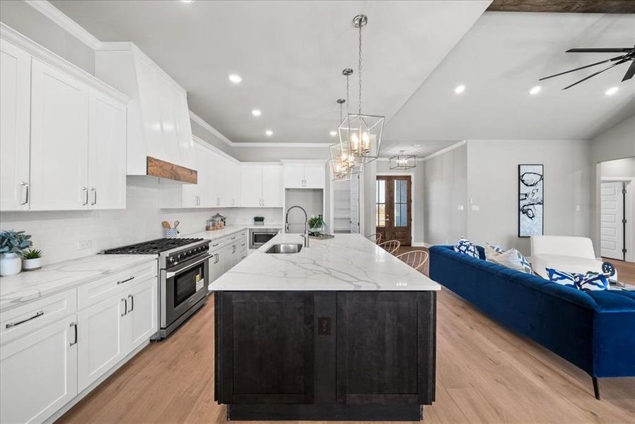 Furnished interior view inside a new home in , Godley (Image 10).
