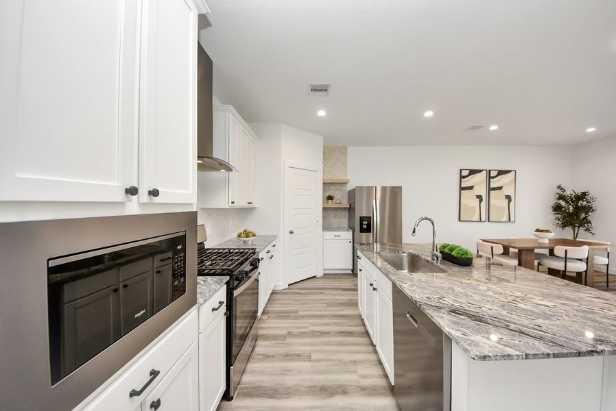 Furnished interior view inside a new home in , Houston (Image 9).