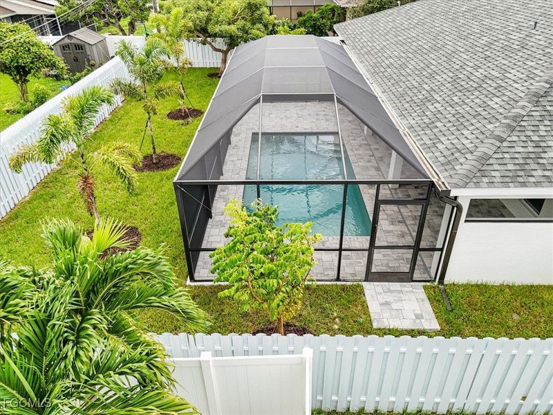 Exterior details and patio area of a home in Cape Coral, Cape Coral (Image 23).