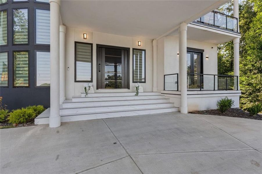 Exterior details and patio area of a home in , Stone Mountain (Image 44).