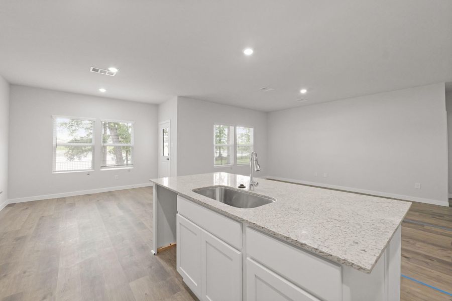 Furnished interior view inside a new home in Lakes at Crockett Martin, Conroe (Image 6).
