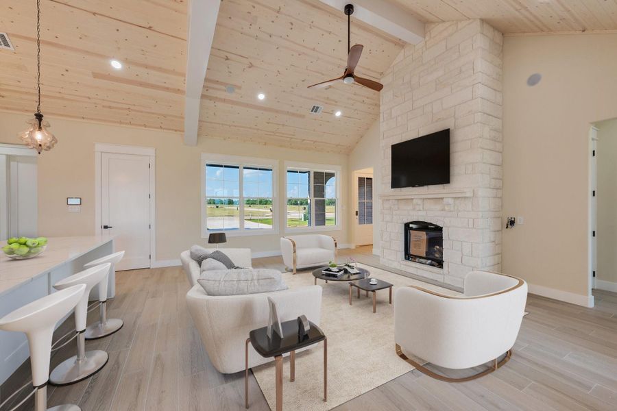 Furnished interior view inside a new home in , College Station (Image 7).