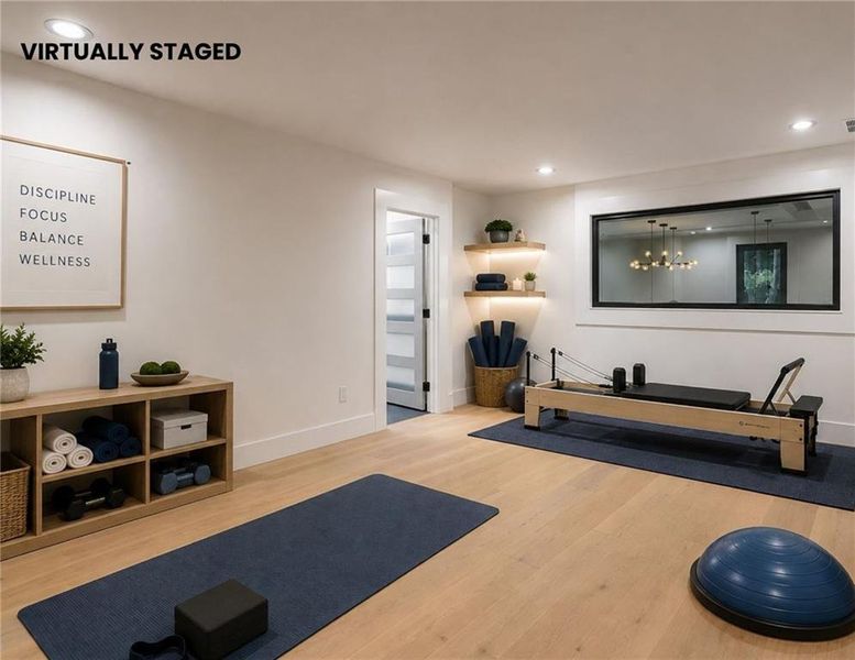 Furnished interior view inside a new home in , Hoschton (Image 35).