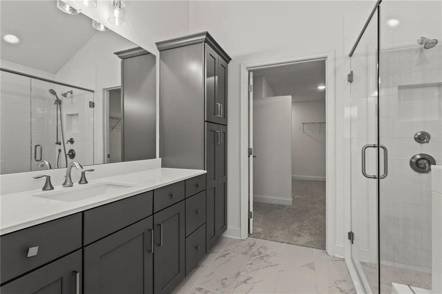 Furnished interior view inside a new home in , Hiram (Image 14).