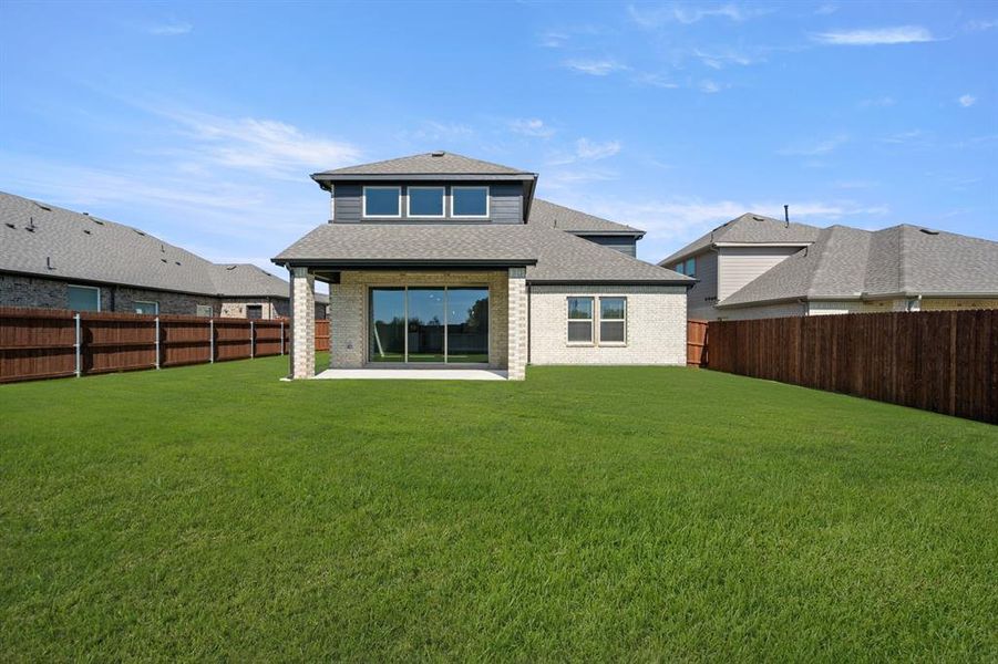 Exterior details and patio area of a home in Westside Preserve, Midlothian (Image 20). Exterior details and patio area of a home in Westside Preserve, Midlothian (Image 20).