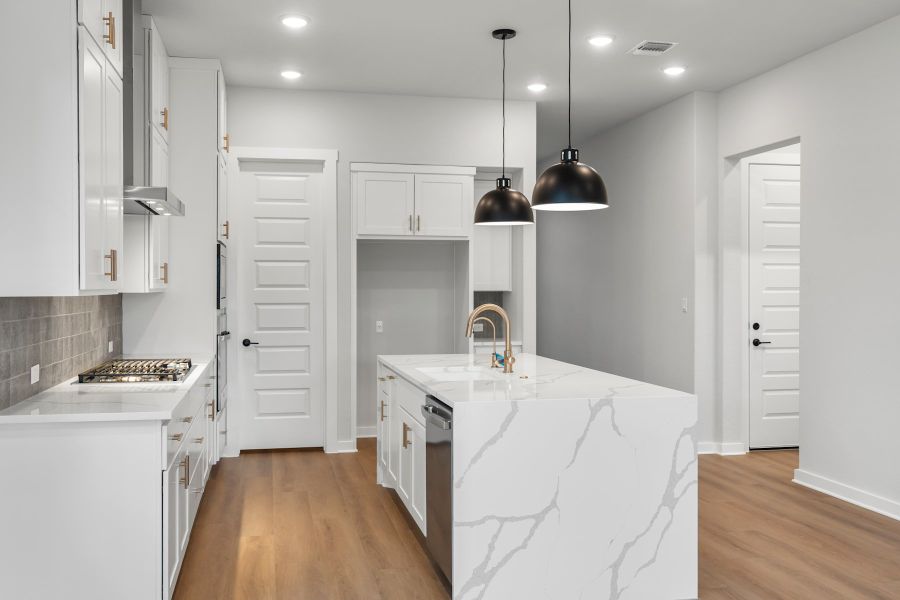 Furnished interior view inside a new home in Lariat, Liberty Hill (Image 10).