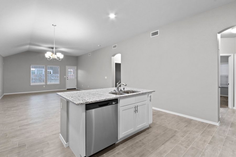 Furnished interior view inside a new home in Crossland, Socorro (Image 6).