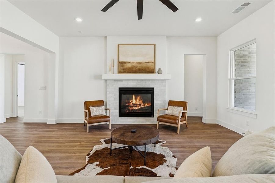 Furnished interior view inside a new home in , Justin (Image 34).