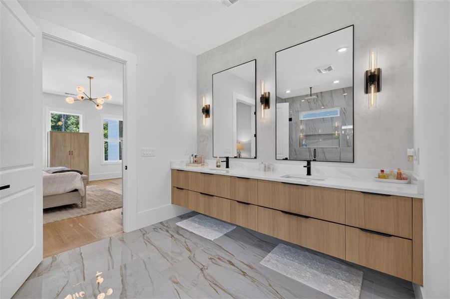 Furnished interior view inside a new home in , Buford (Image 49).