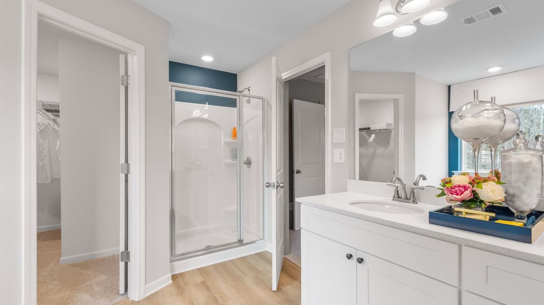 Representative furnished interior of a home built from the Austin - Alternate by DRB Homes in Diamante, Stockbridge (Image 34). Representative furnished interior of a home built from the Austin - Alternate by DRB Homes in Diamante, Stockbridge (Image 34).