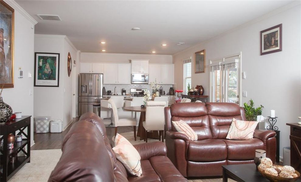 Furnished interior view inside a new home in , Braselton (Image 7).