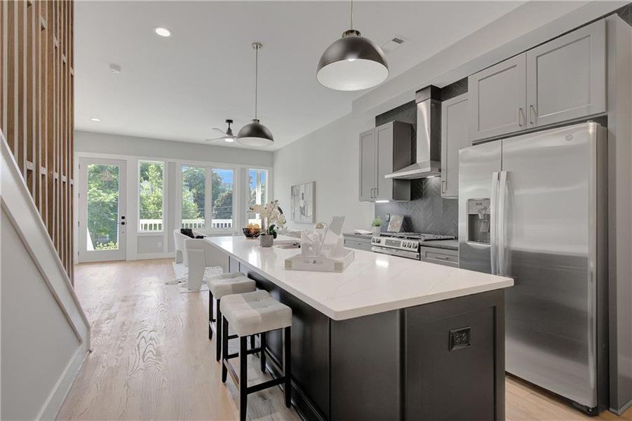 Furnished interior view inside a new home in , Atlanta (Image 46).