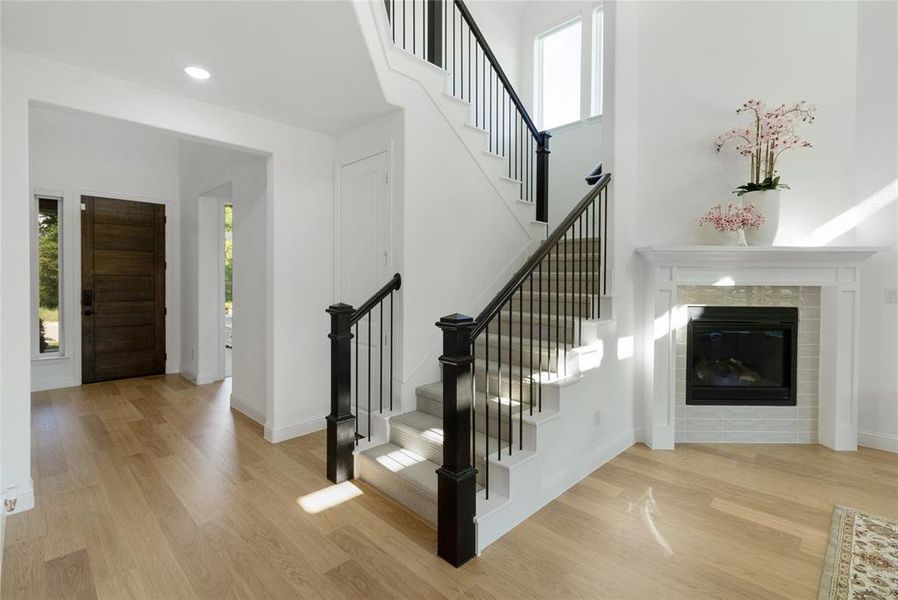 Furnished interior view inside a new home in , Little Elm (Image 31).