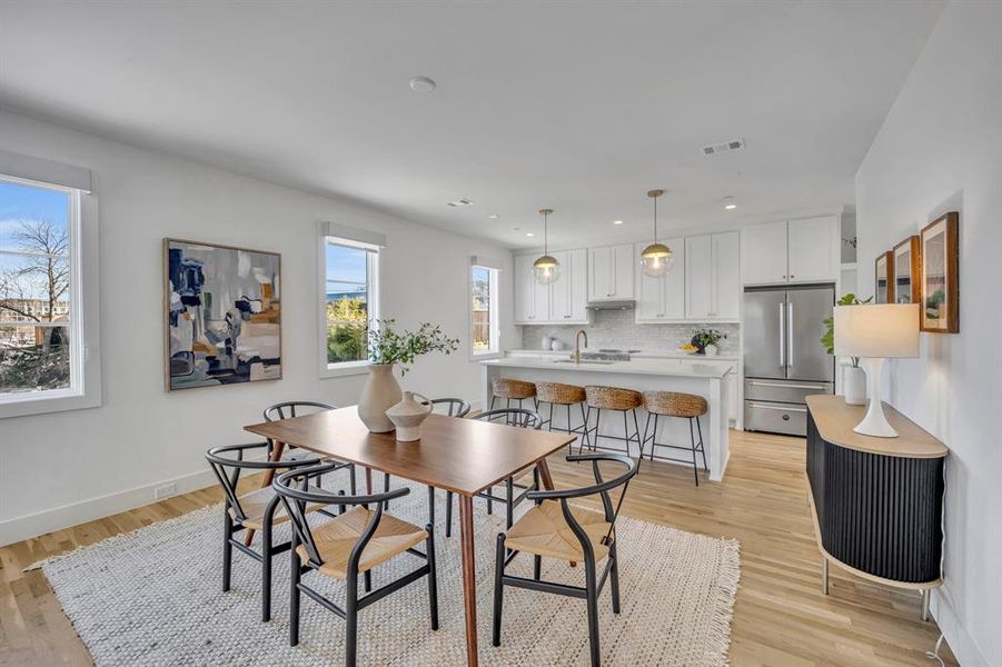 Furnished interior view inside a new home in , Dallas (Image 12).