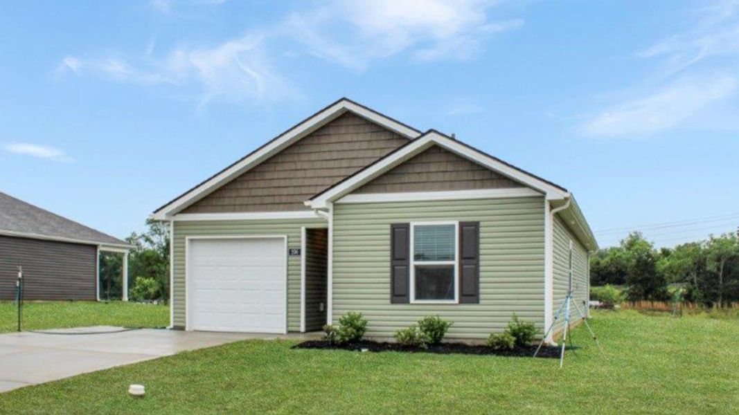 Front exterior of a new home in Crescent Ridge, Niota, TN, highlighting curb appeal (Image 2).