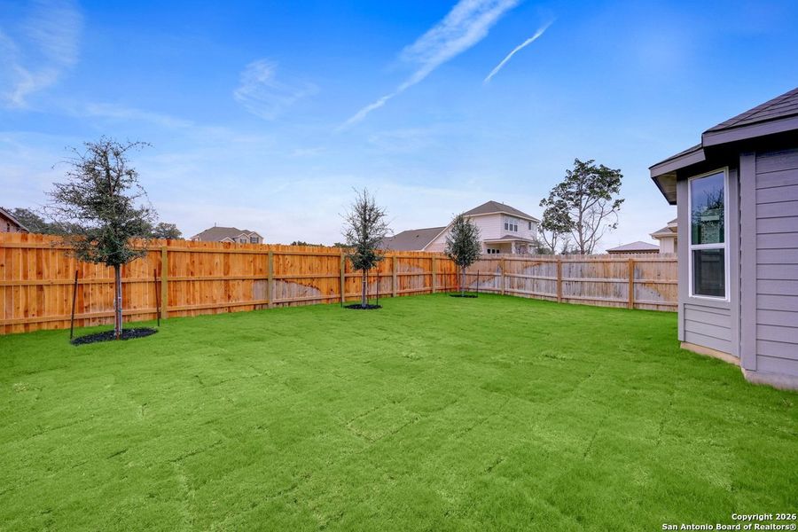 Exterior details and patio area of a home in Davis Ranch: 45ft. lots, San Antonio (Image 3).