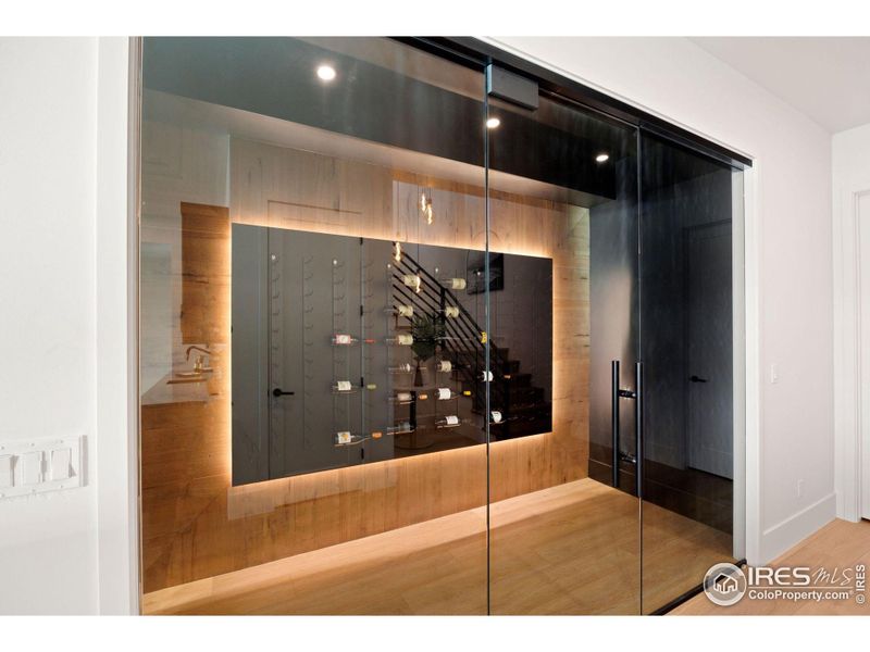 Glass Enclosed Wine Vault